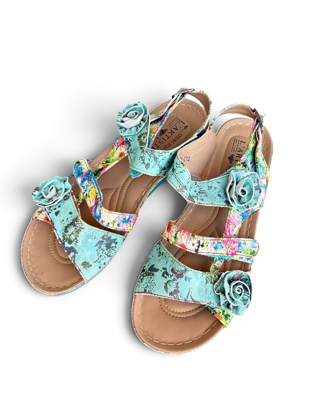L'ARTISTE JOELINA-DAZI ANKLE STRAP SANDALS Size 41